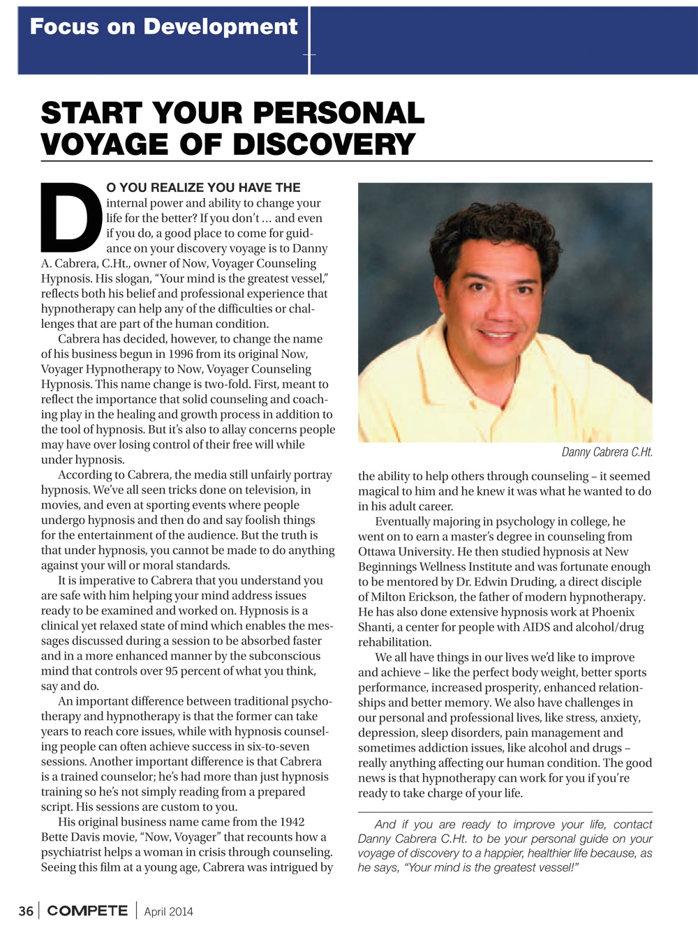 Start Your Personal Voyage Of Discovery